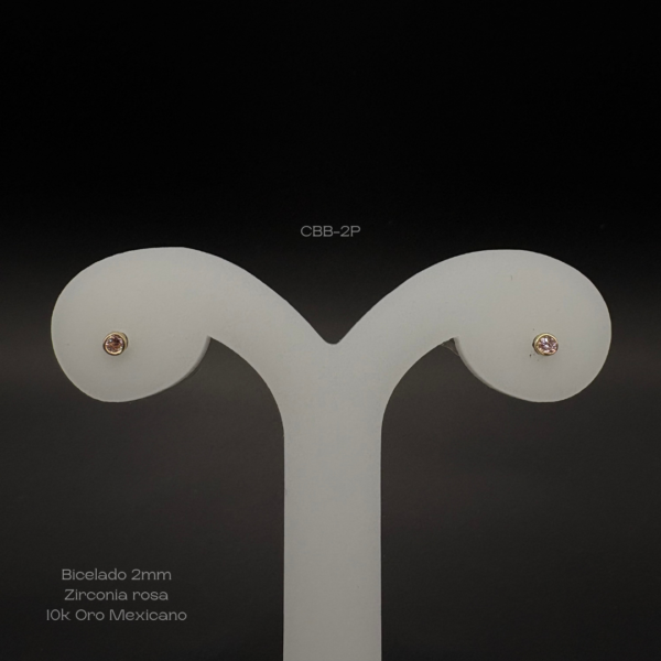 Broquel bicelado 2mm rosa