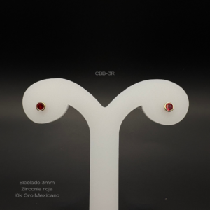 Broquel bicelado 3mm rojo