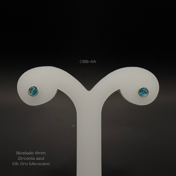 Broquel bicelado 4mm azul