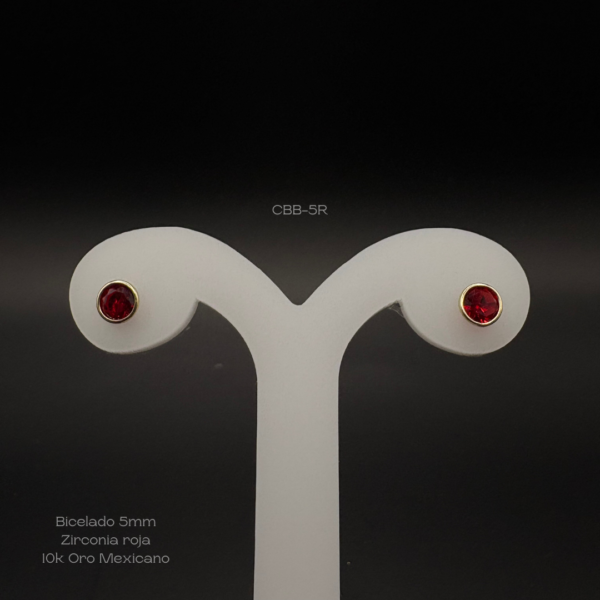 Broquel bicelado 5mm rojo