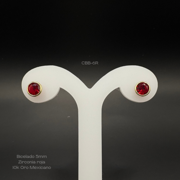 Broquel bicelado 6mm rojo